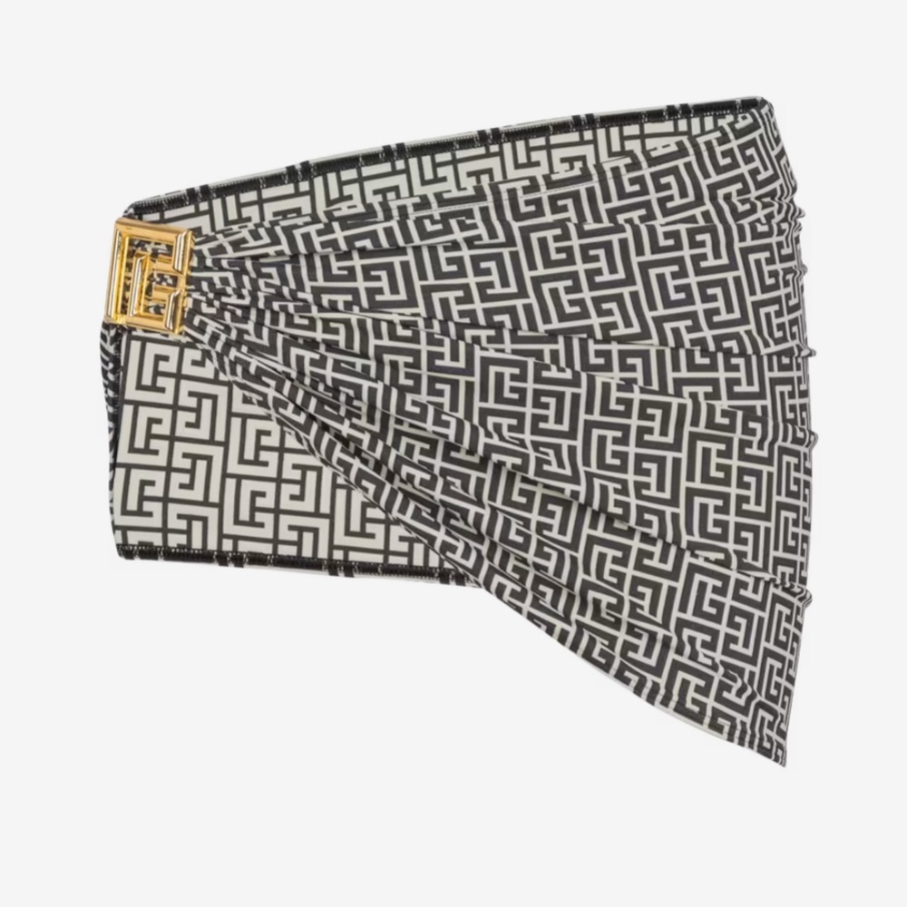 BALMAIN***Printed PB Labyrinth Sarong****Sm./Med.** $385 NWT - Picture 6 of 9